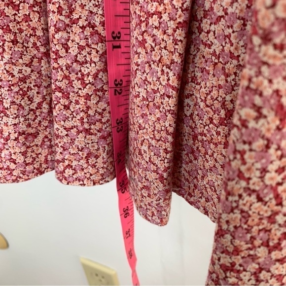 Petersyn pink floral ruffle front maxi skirt - Picture 8 of 13